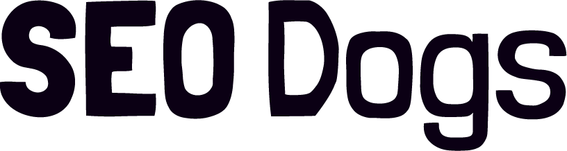SEO Dogs - Horizontal Wordmark Blue